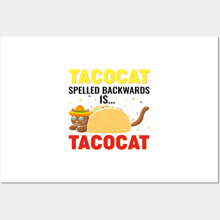 Tacocat spelled back wards is Tacocat Posters and Art